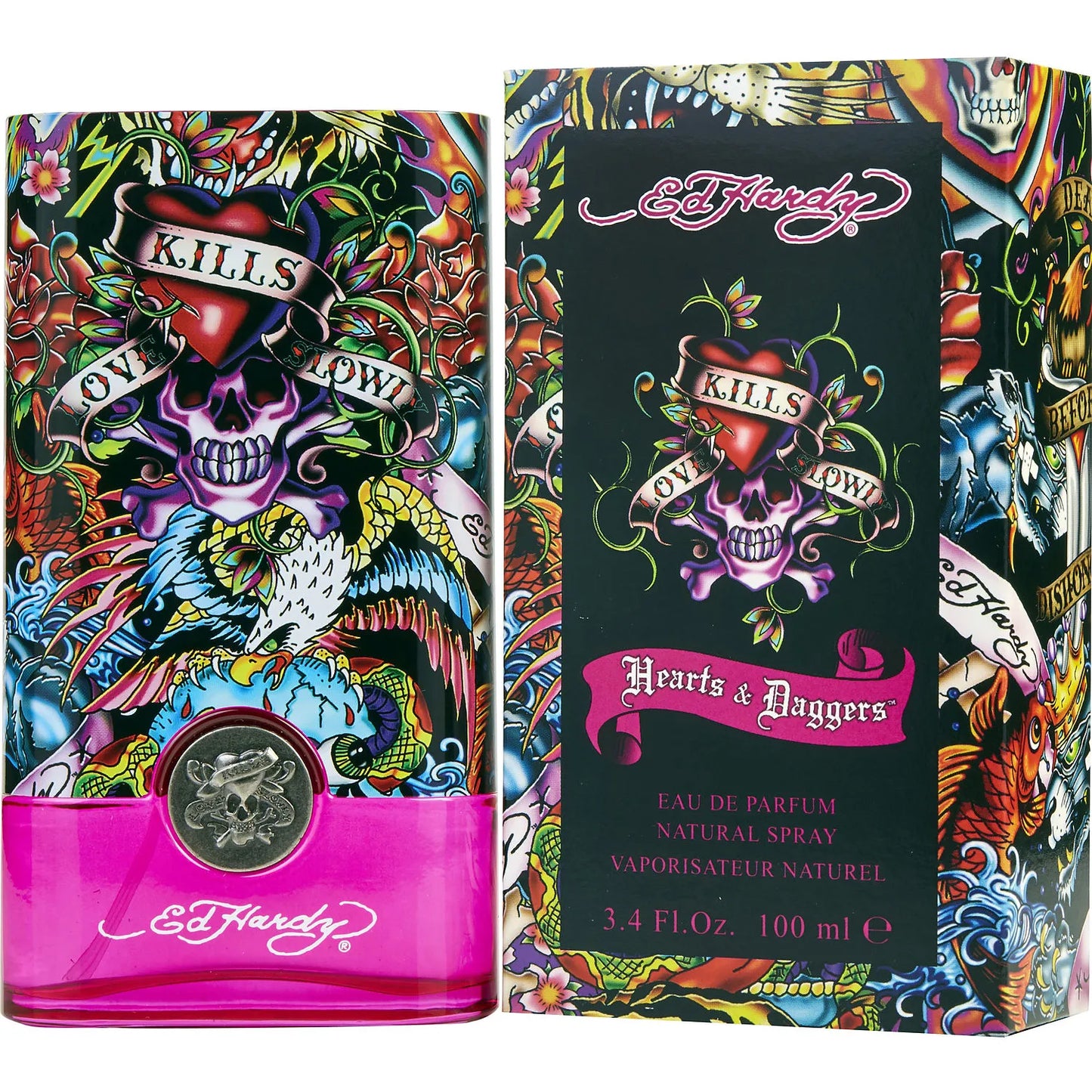 Ed Hardy Hearts & Daggers by Christian Audigier 3.4 oz EDP Spray for Women