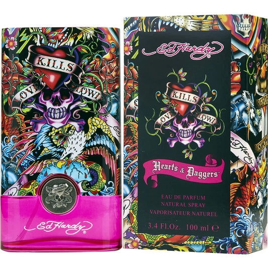 Ed Hardy Hearts & Daggers by Christian Audigier 3.4 oz EDP Spray for Women