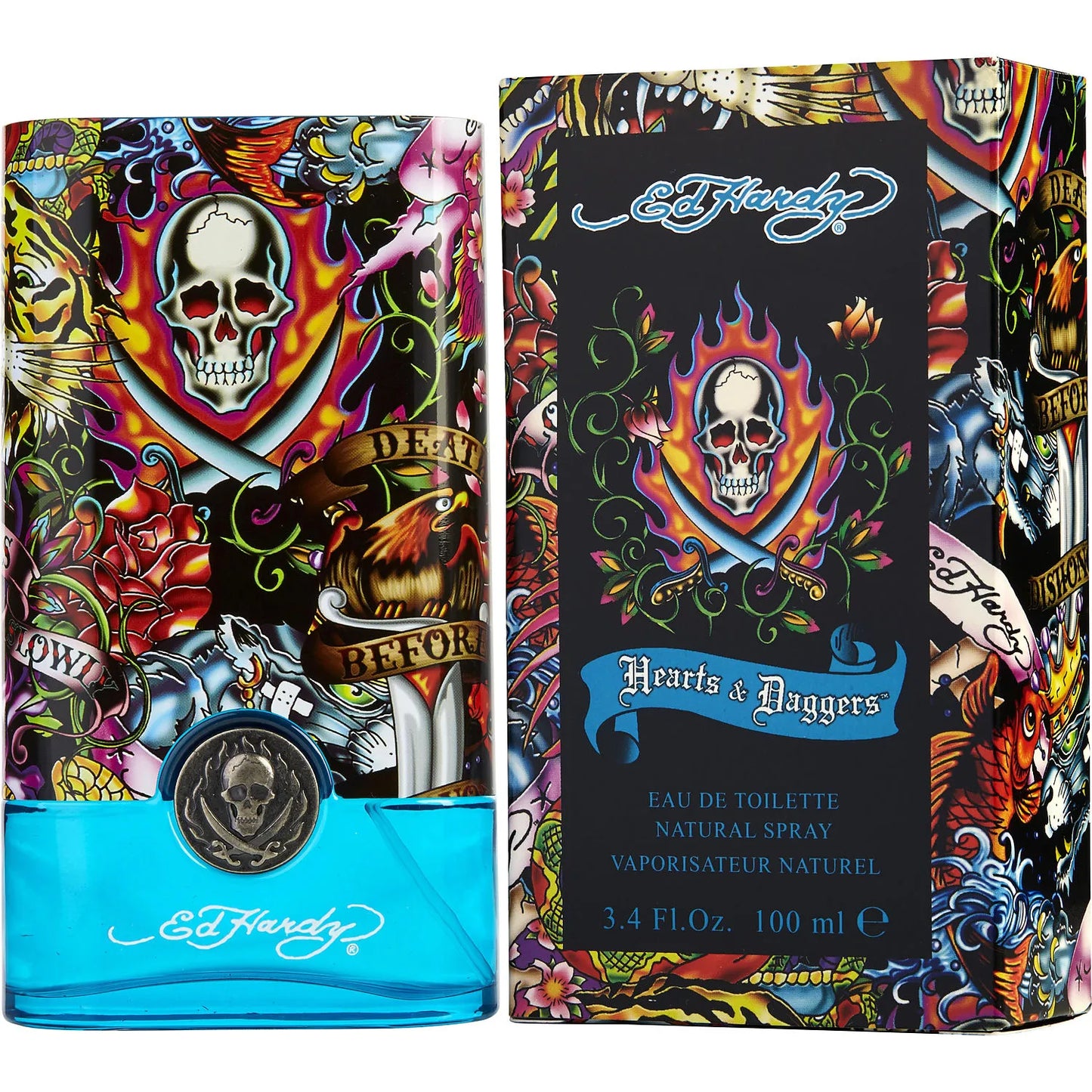 Ed Hardy Hearts & Daggers by Christian Audigier 3.4 oz EDT Spray for Men