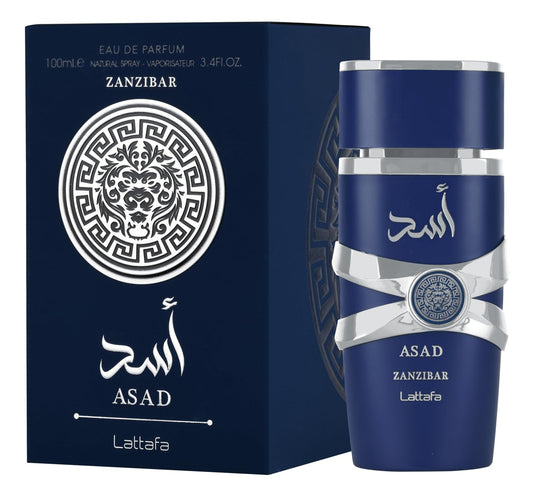 Asad Zanzibar by Lattafa Perfumes 3.4 oz EDP Spray for Men