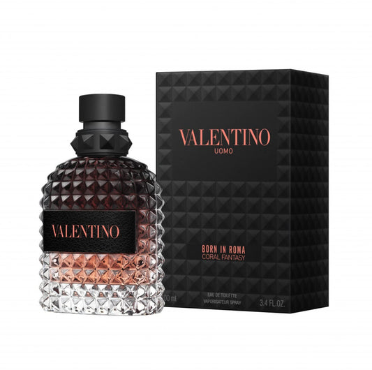 Valentino Uomo Born In Roma Coral Fantasy by Valentino 3.4 oz EDT Spray for Men