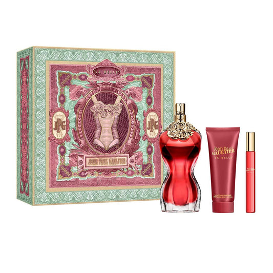 La Belle 3 pc Gift Set by Jean Paul Gaultier 3.4 oz EDP Spray for Women