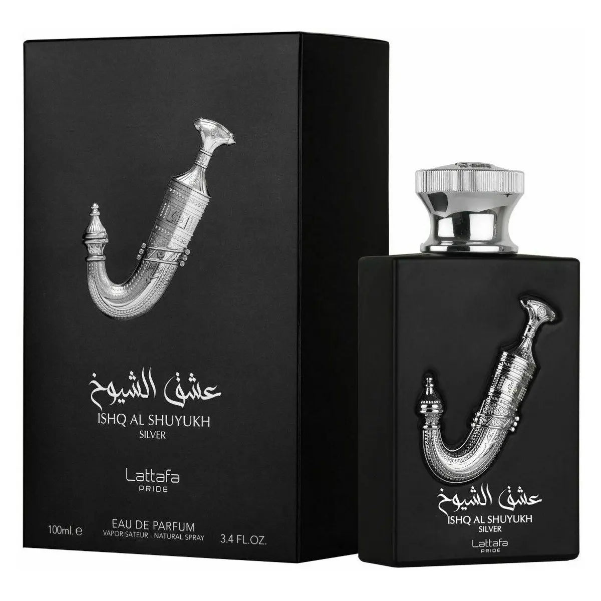 Ishq Al Shuyukh Silver by Lattafa Perfumes 3.4 oz EDP Spray U