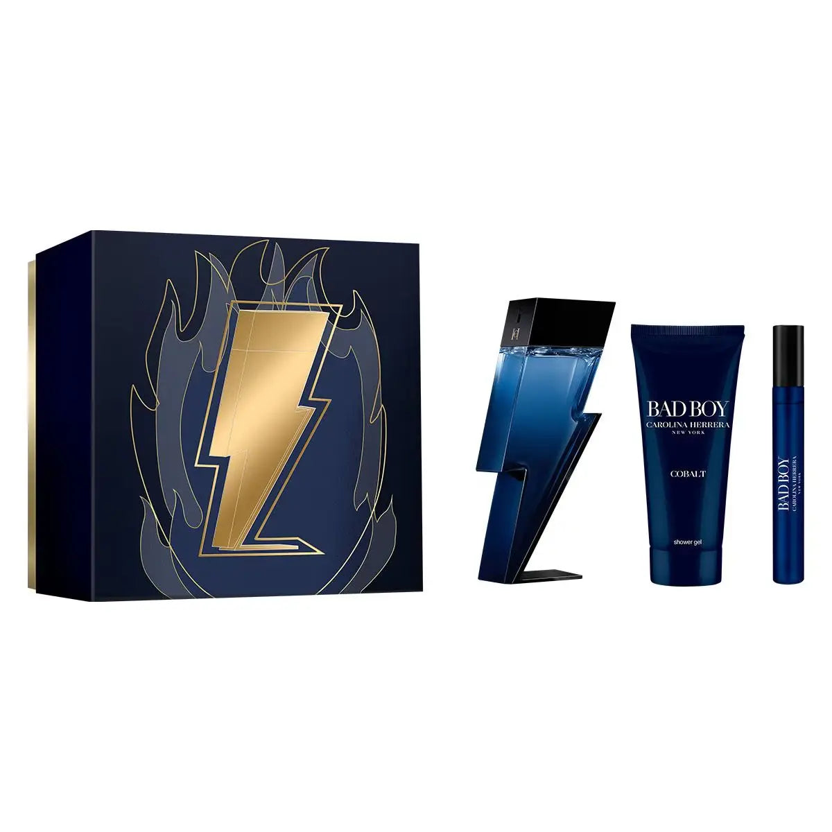 Bad Boy Cobalt EDP 3 Piece Gift Set by Carolina Herrera for Men