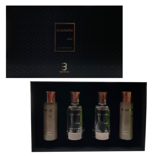 Bharara King 4 pcs gift set 3.4 oz EDP Spray for Men