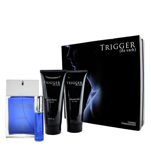 Trigger Pour Homme 3.4 Oz 100 Ml Edt Spray 15 Ml Edt Spray 4.0 Oz Aftershave